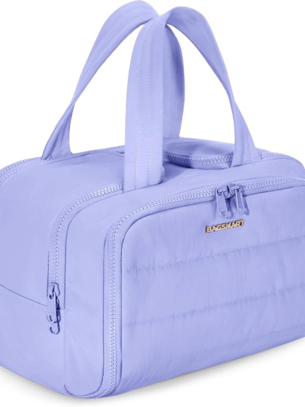 Travel Toiletry Bag, Crush Toiletry Bag for Women, Wide-open Puffy Toiletry Bags